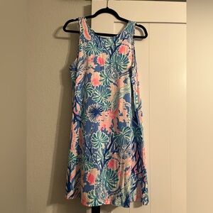 EUC Lilly Pulitzer “Kristen” a-line dress in pattern Jet Stream